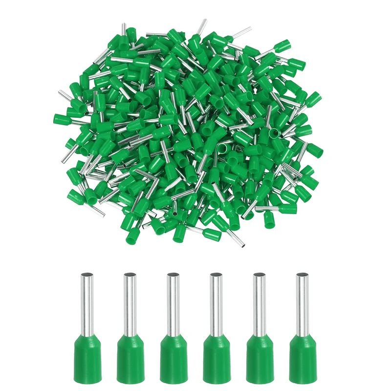 1000Pcs 16AWG Wire Ferrules Connectors VE1510 Green