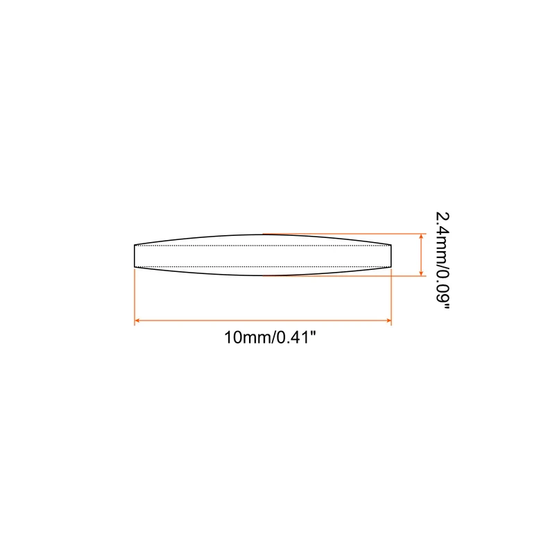 Diameter 10mm Double Convex Lens, 10 Pcs Acrylic LED Optical Convex Condenser Lens for Physics Classrooms Labs, Transparent