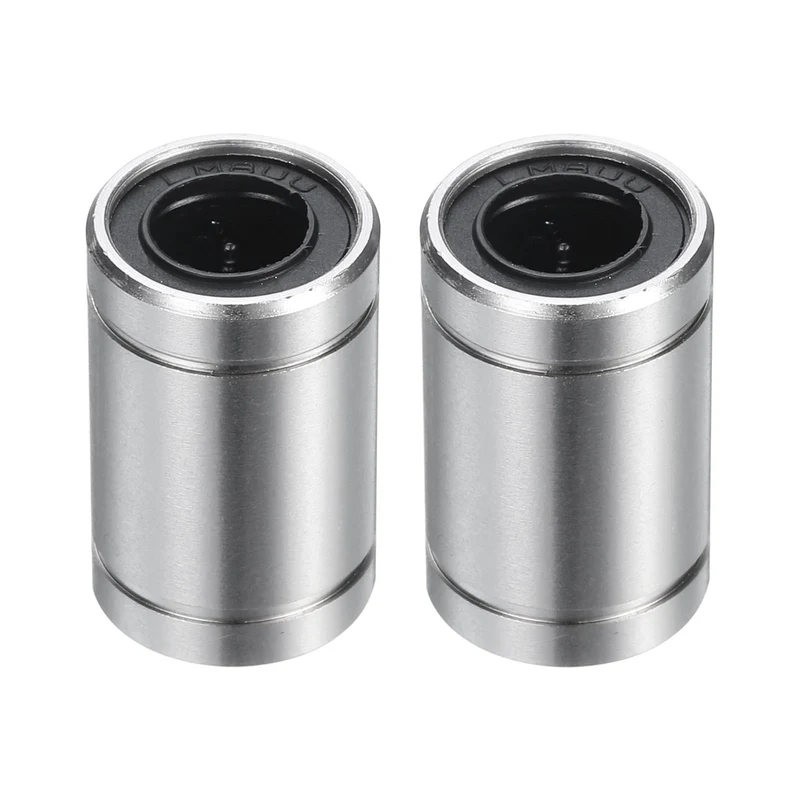 2Pcs LM8UU Linear Bearing Nickel Plated 8mm Bore 15mm OD 23mm Length