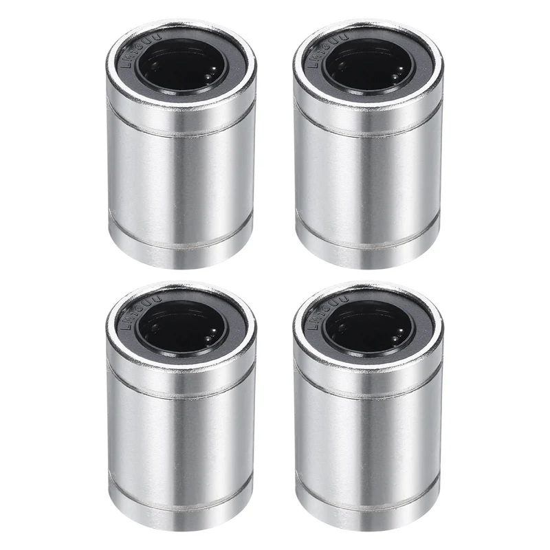 4Pcs LM13UU Linear Bearing Nickel Plated 13mm Bore 23mm OD 32mm Length