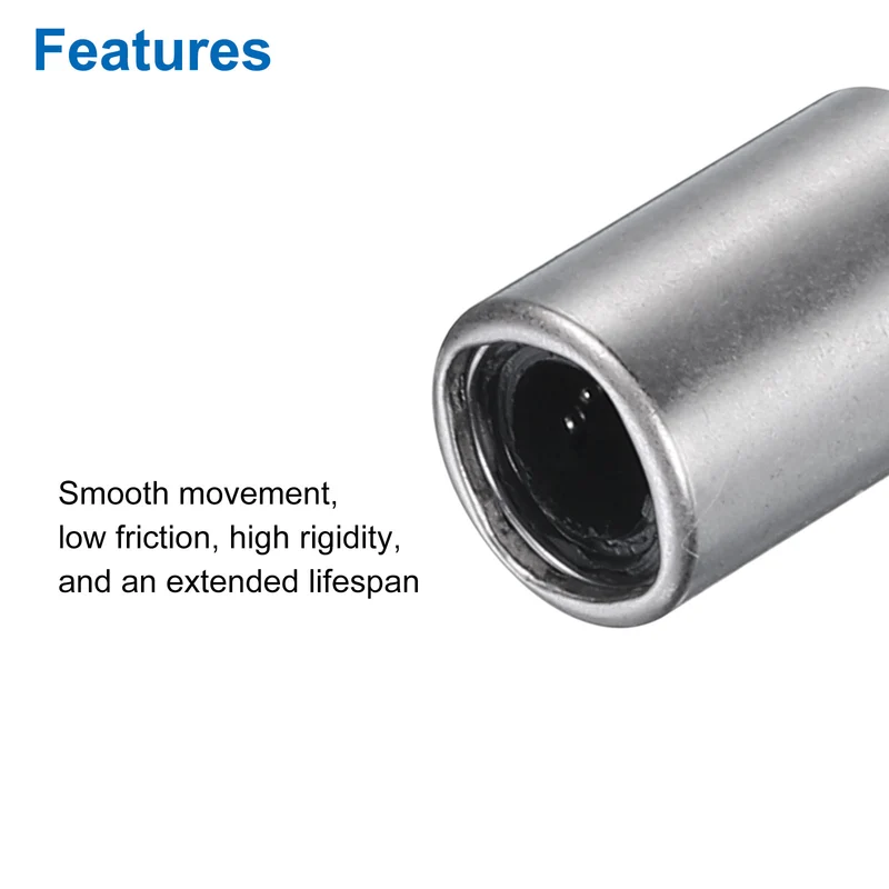 4Pcs LM4UU Linear Bearing Nickel Plated 4mm Bore 8mm OD 12mm Length