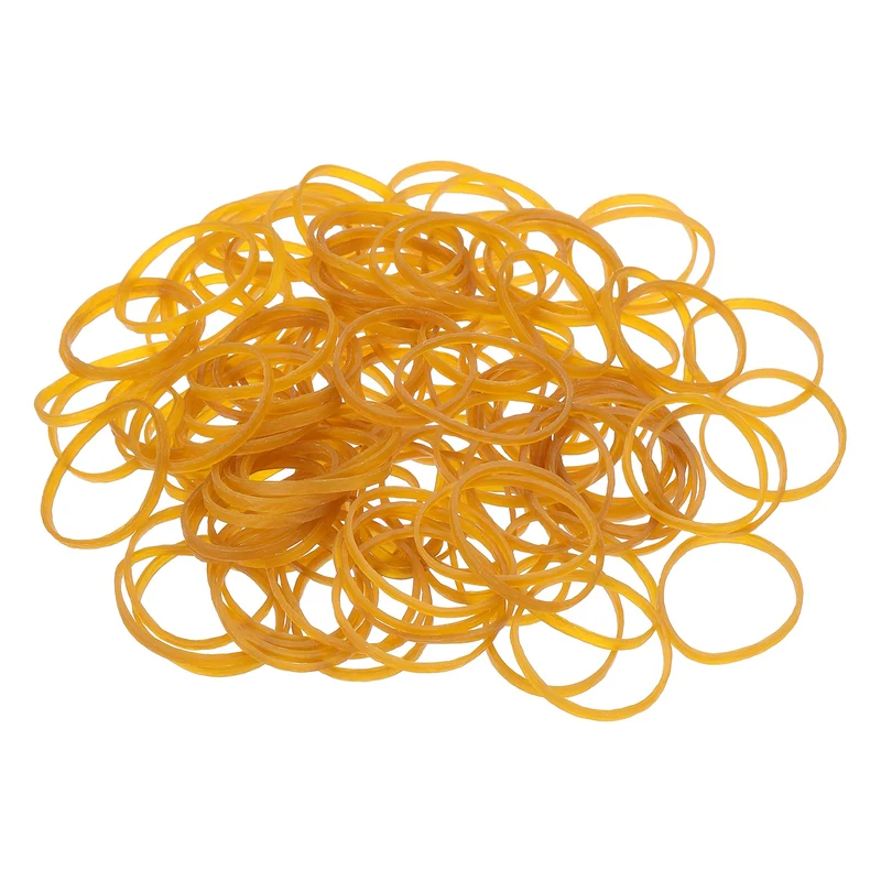 750Pcs Rubber Bands, 2.36x0.12 Inch Elastic Bands for Office Supplies, Yellow