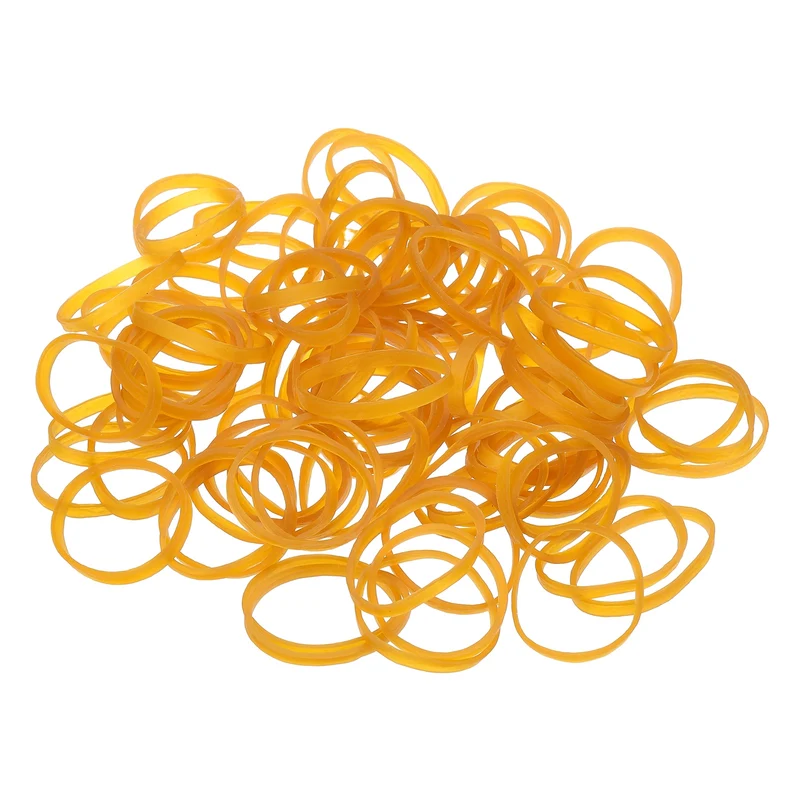 680Pcs Rubber Bands, 1.97x0.16 Inch Elastic Bands for Office Supplies, Yellow