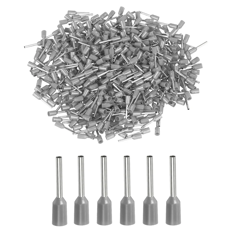 1000Pcs 20AWG Wire Ferrules Connectors VE7510 Gray
