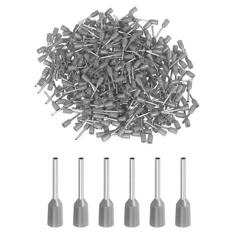 1000Pcs 22AWG Wire Ferrules Connectors VE0510 Gray