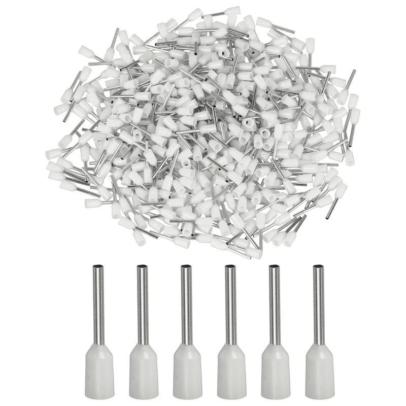 1000Pcs 22AWG Wire Ferrules Connectors VE0510 White