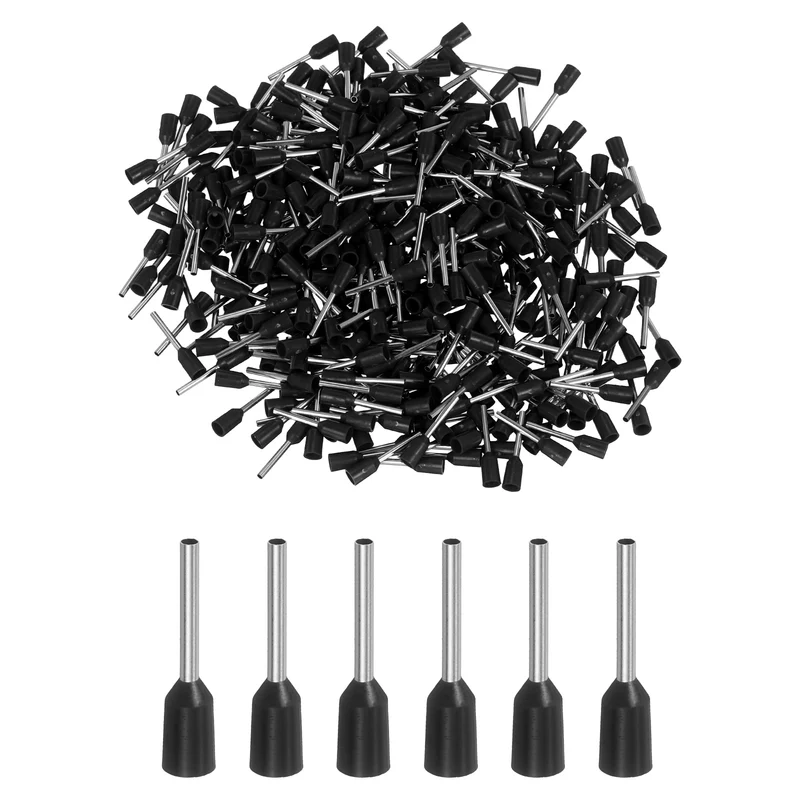 1000Pcs 22AWG Wire Ferrules Connectors VE0510 Black