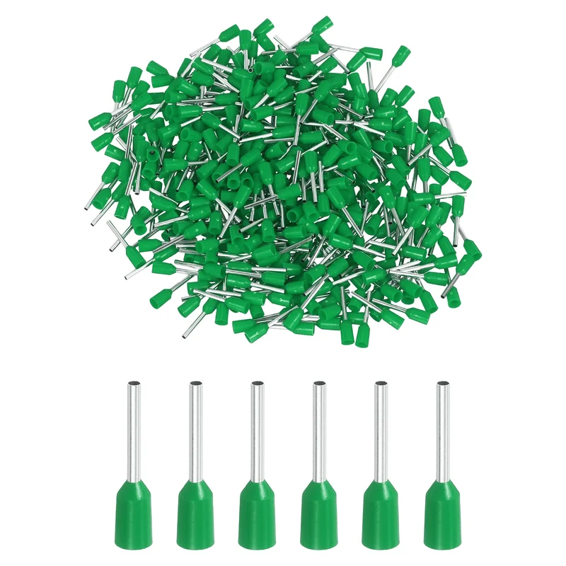1000Pcs 22AWG Wire Ferrules Connectors VE0510 Green
