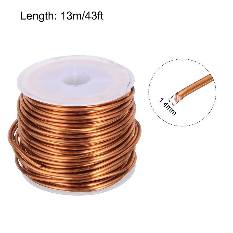 1.4mm Magnet Wire 43ft Enameled Copper Wire Enameled Magnet Winding Wire 200g