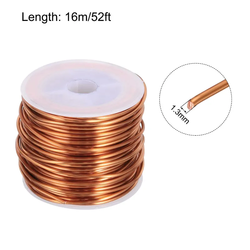 1.3mm Magnet Wire 52ft Enameled Copper Wire Enameled Magnet Winding Wire 200g