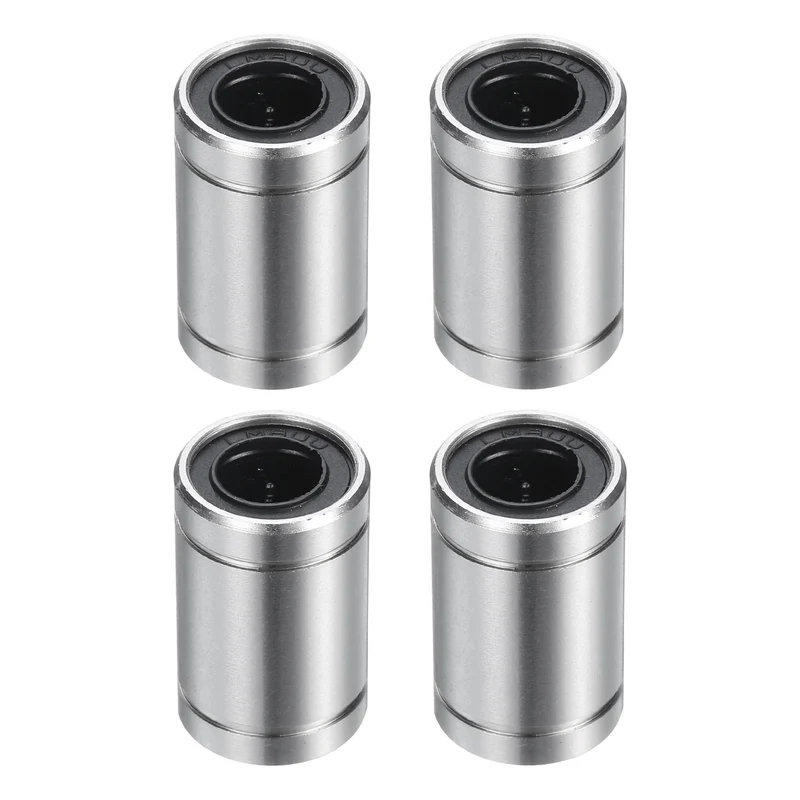 4Pcs LM8UU Linear Bearing Nickel Plated 8mm Bore 15mm OD 24mm Length