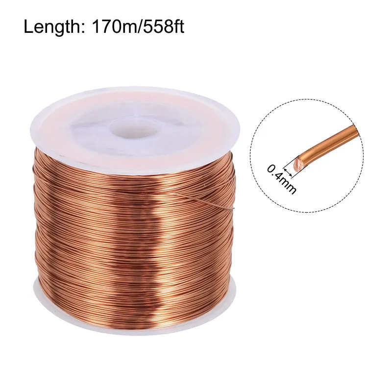 0.4mm Magnet Wire 558ft Enameled Copper Wire Enameled Magnet Winding Wire 200g