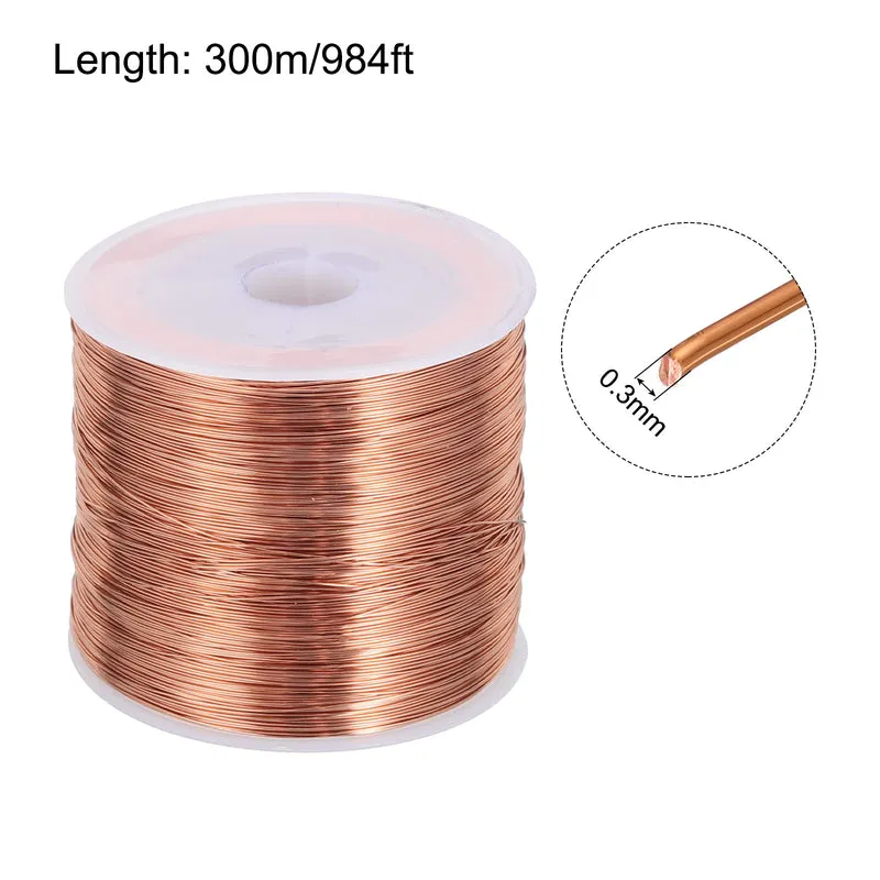 0.3mm Magnet Wire 984ft Enameled Copper Wire Enameled Magnet Winding Wire 200g