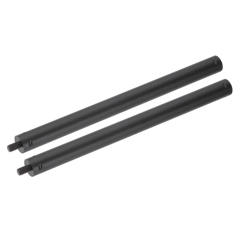 2 Pcs Metal Microphone Stand Extension Tube 1/4" to 3/8", 8.27x0.6 Inch, Black