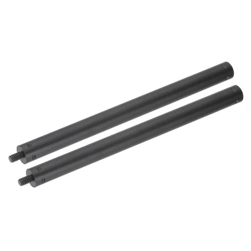 2 Pcs Metal Microphone Stand Extension Tube 1/4" to 1/4", 8.27x0.6 Inch, Black