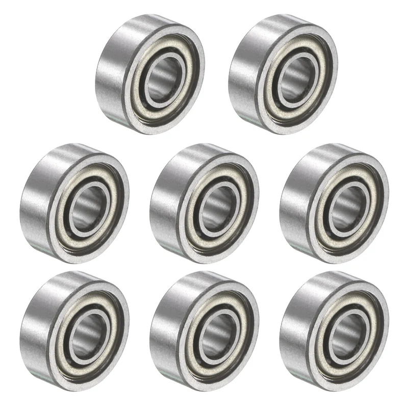 694ZZ 4x11x4mm Deep Groove Ball Bearing, 8Pcs Metal Sealed Industrial Bearing