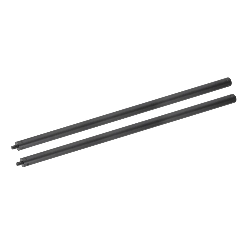 2 Pcs Metal Microphone Stand Extension Tube 1/4" to 1/4", 17.32x0.6 Inch, Black