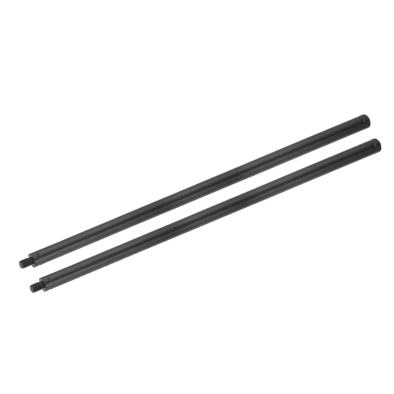 2 Pcs Metal Microphone Stand Extension Tube 3/8" to 1/4", 17.32x0.6 Inch, Black