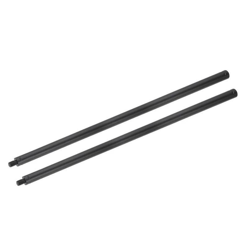2 Pcs Metal Microphone Stand Extension Tube 3/8" to 3/8", 17.32x0.6 Inch, Black