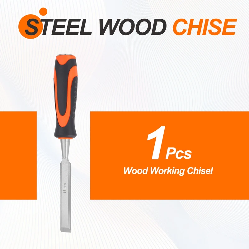 Wood Chisel 5/8" CR-V Steel Beveled Edge Blade Wood Woodworking Tools
