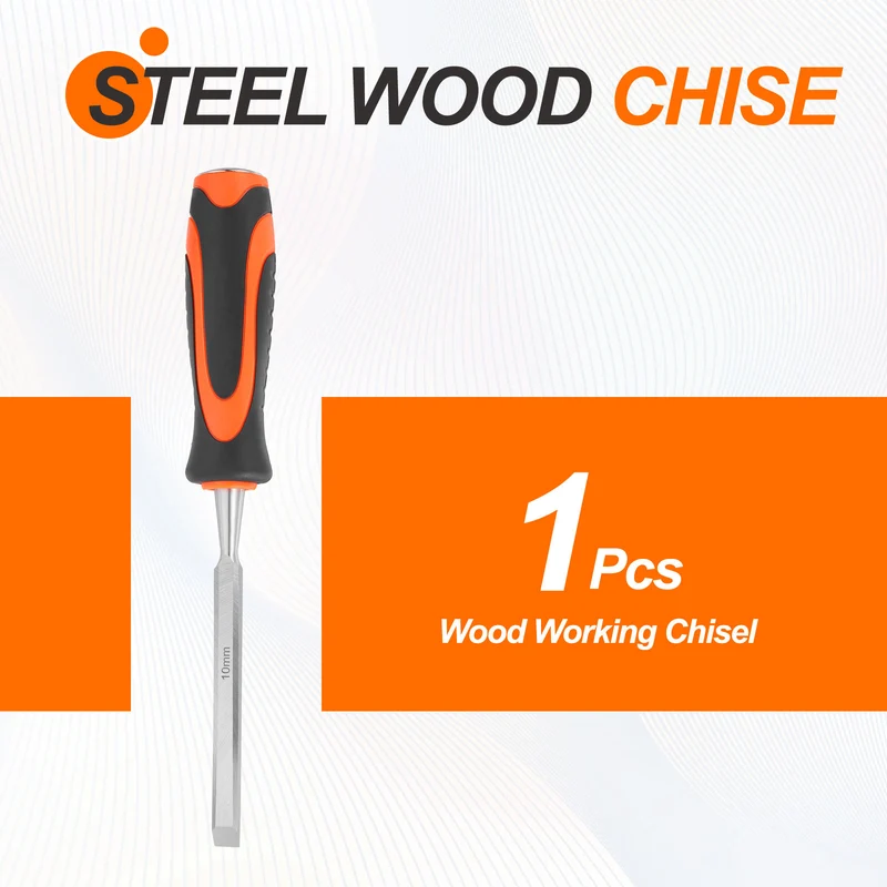 Wood Chisel 3/8" CR-V Steel Beveled Edge Blade Wood Woodworking Tools