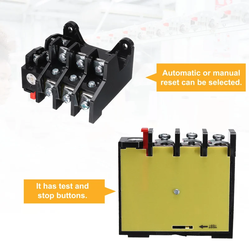 JR36-63 1NO 1NC AC220V/380V 40-63A Range Electric Thermal Overload Relay
