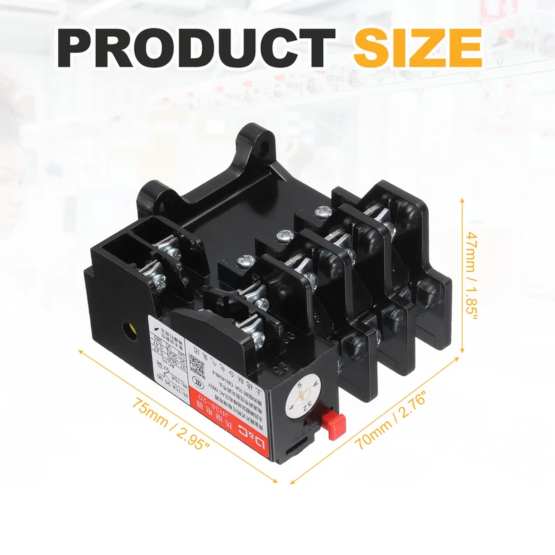 JR36-20 1NO 1NC AC220V/380V 3.5-5A Range Electric Thermal Overload Relay