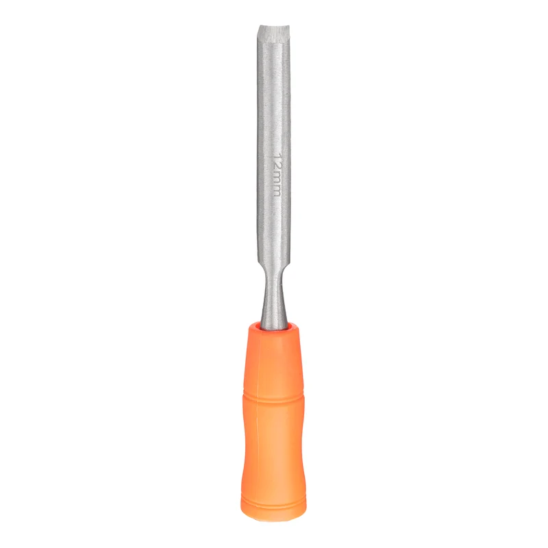 Wood Chisel 1/2" Outer Beveled Edge Blade Flat Chisel with Handle
