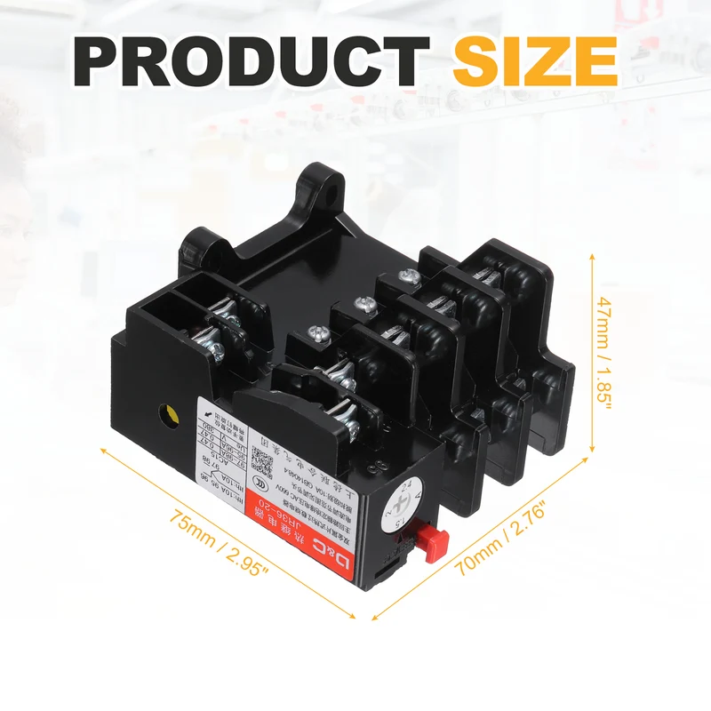 JR36-20 1NO 1NC AC220V/380V 1.5-2.4A Range Electric Thermal Overload Relay