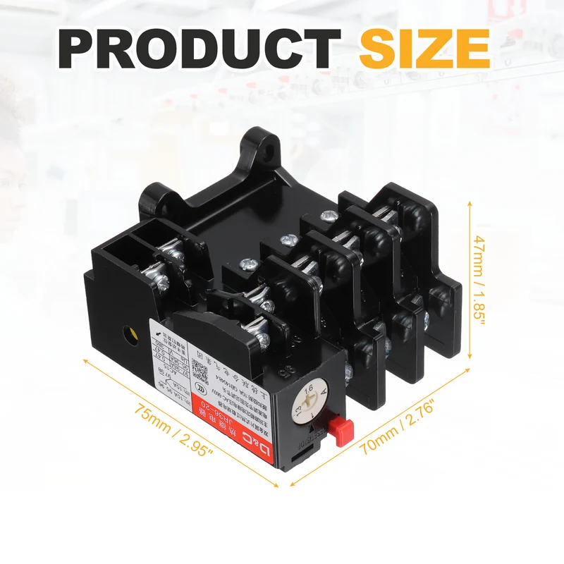 JR36-20 1NO 1NC AC220V/380V 1-1.6A Range Electric Thermal Overload Relay