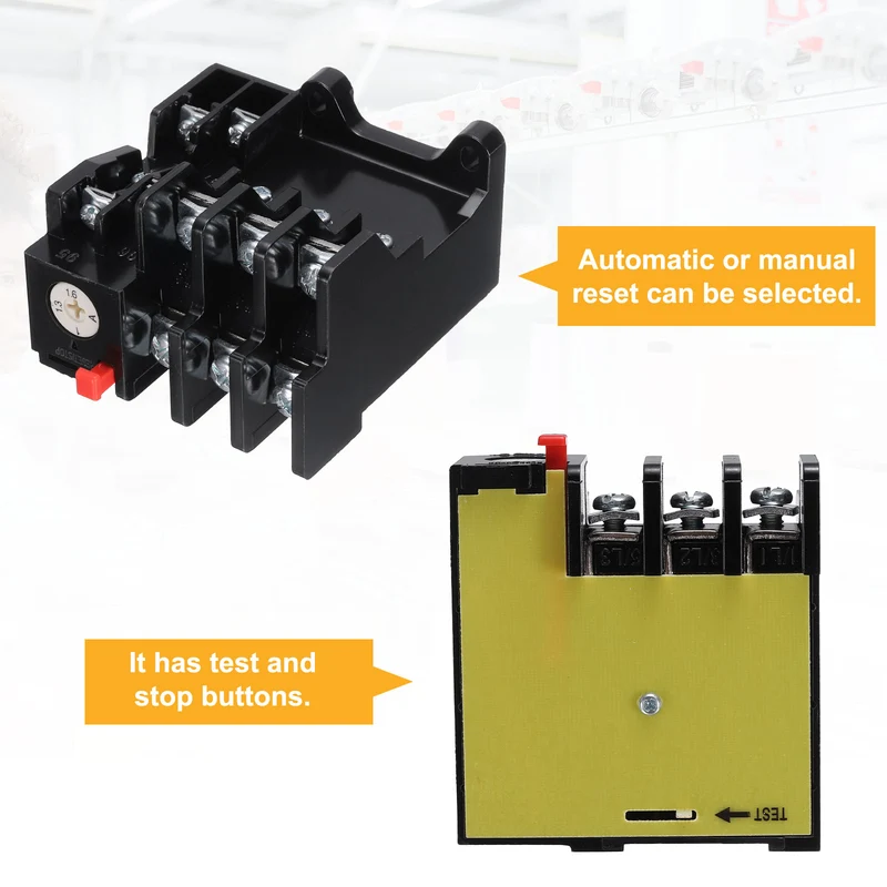 JR36-20 1NO 1NC AC220V/380V 1-1.6A Range Electric Thermal Overload Relay