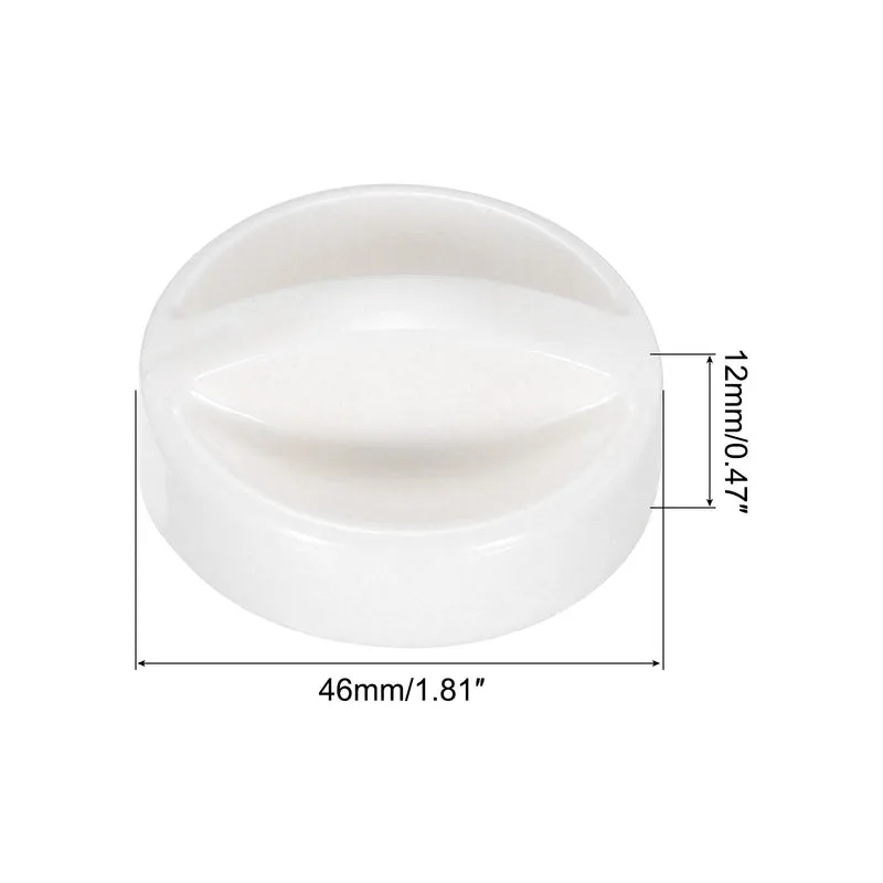Microwave Time Control Knob Universal Timer Plastic Rotate Switch 6MM White 2PCS
