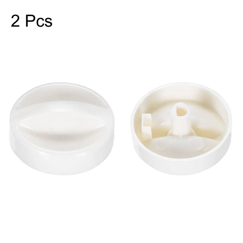 Microwave Time Control Knob Universal Timer Plastic Rotate Switch 6MM White 2PCS