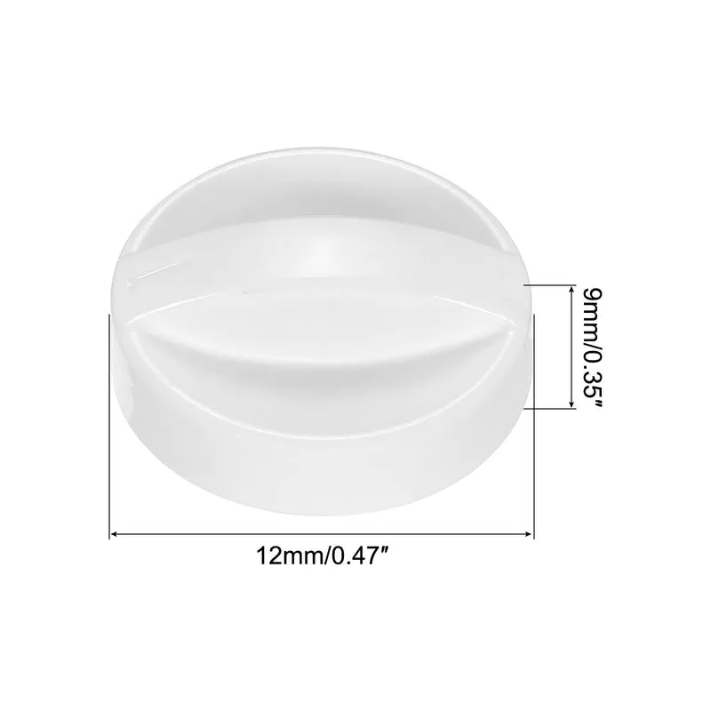 Microwave Time Control Knob Universal Timer Plastic Rotate Switch 7MM White 4PCS