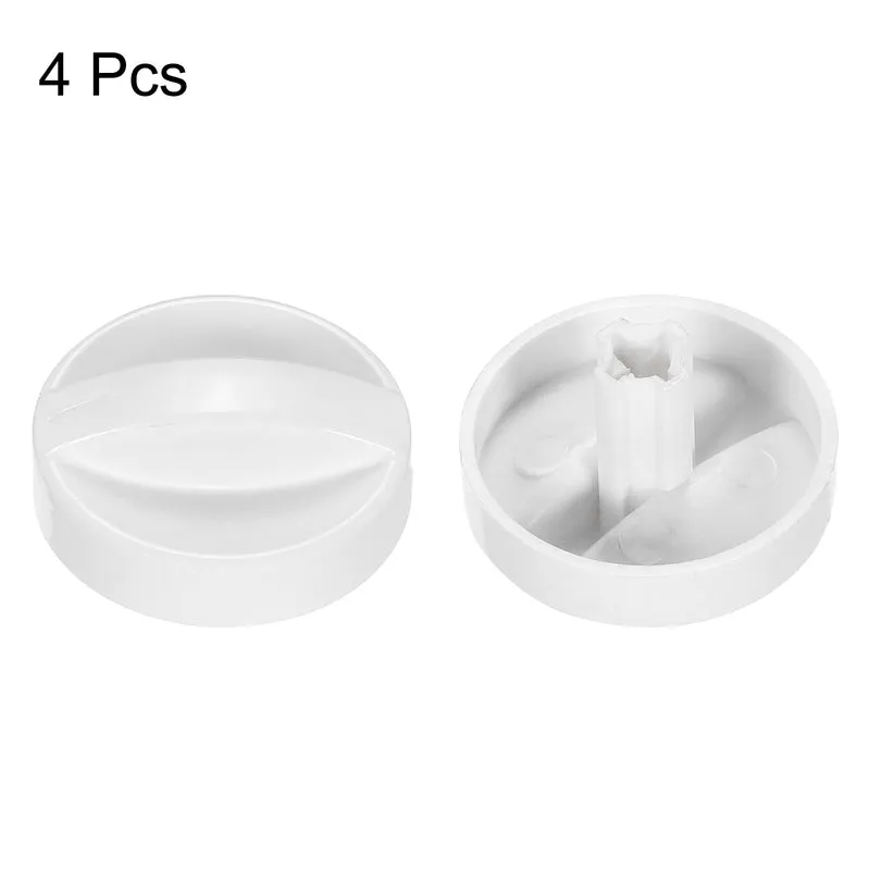 Microwave Time Control Knob Universal Timer Plastic Rotate Switch 7MM White 4PCS