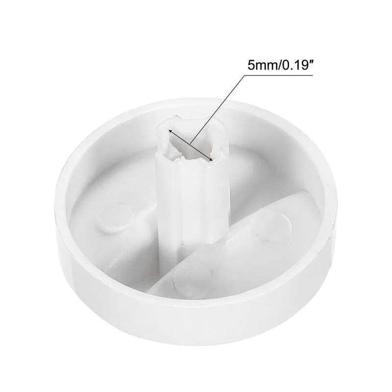 Microwave Time Control Knob Universal Timer Plastic Rotate Switch 7MM White 4PCS