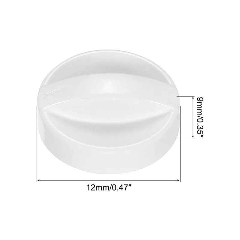 Microwave Time Control Knob Universal Timer Plastic Rotate Switch 7MM White 2PCS