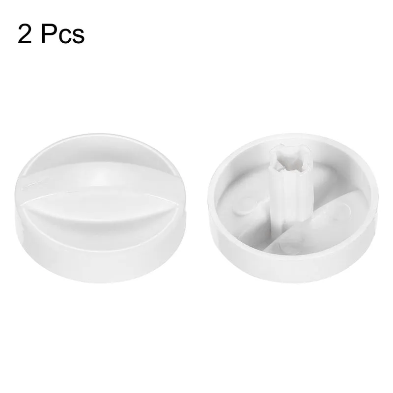 Microwave Time Control Knob Universal Timer Plastic Rotate Switch 7MM White 2PCS