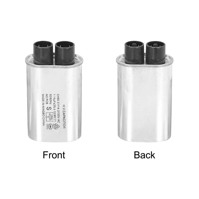 Microwave Capacitor Replacement High Voltage Oven Capacitor 2100VAC 1.14uf 2Pcs
