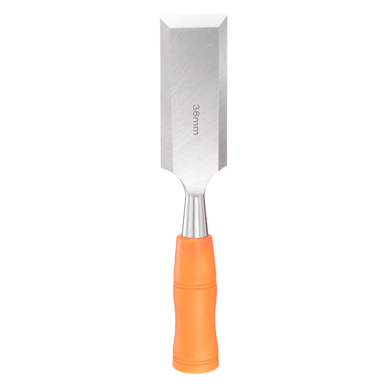 Wood Chisel 1-1/2" Beveled Edge Blade Wood Working Flat Chisel with Handle