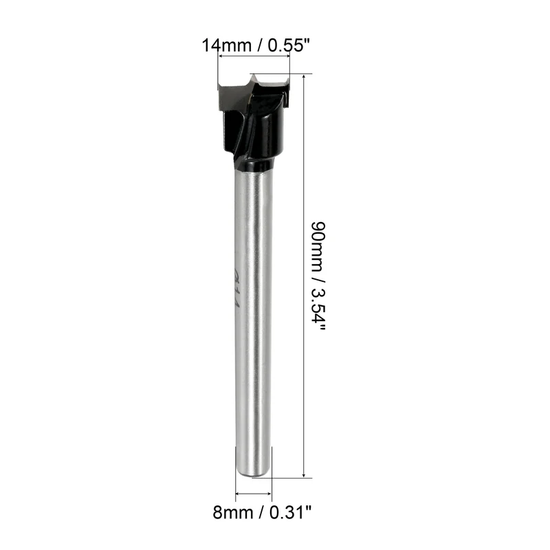 Forstner Drill Bit 14mm (9/16") K30/C1 Carbide Wood Hinge Hole Opener