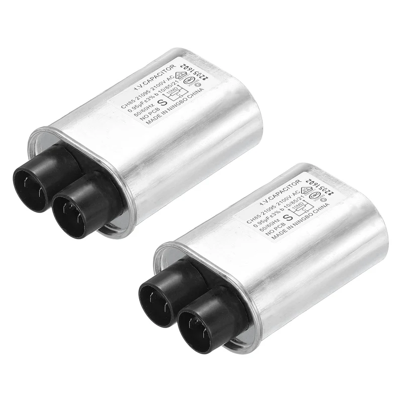 Microwave Capacitor Replacement High Voltage Oven Capacitor 2100VAC 0.95uf 2Pcs