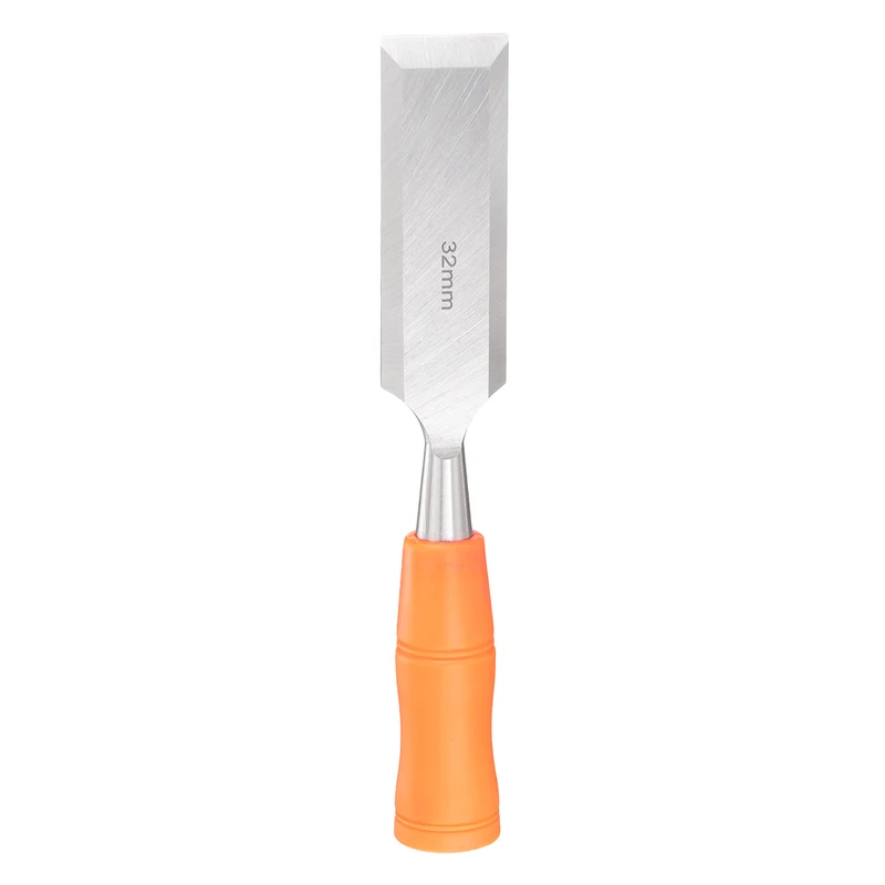 Wood Chisel 1-1/4" Beveled Edge Blade Wood Working Flat Chisel with Handle