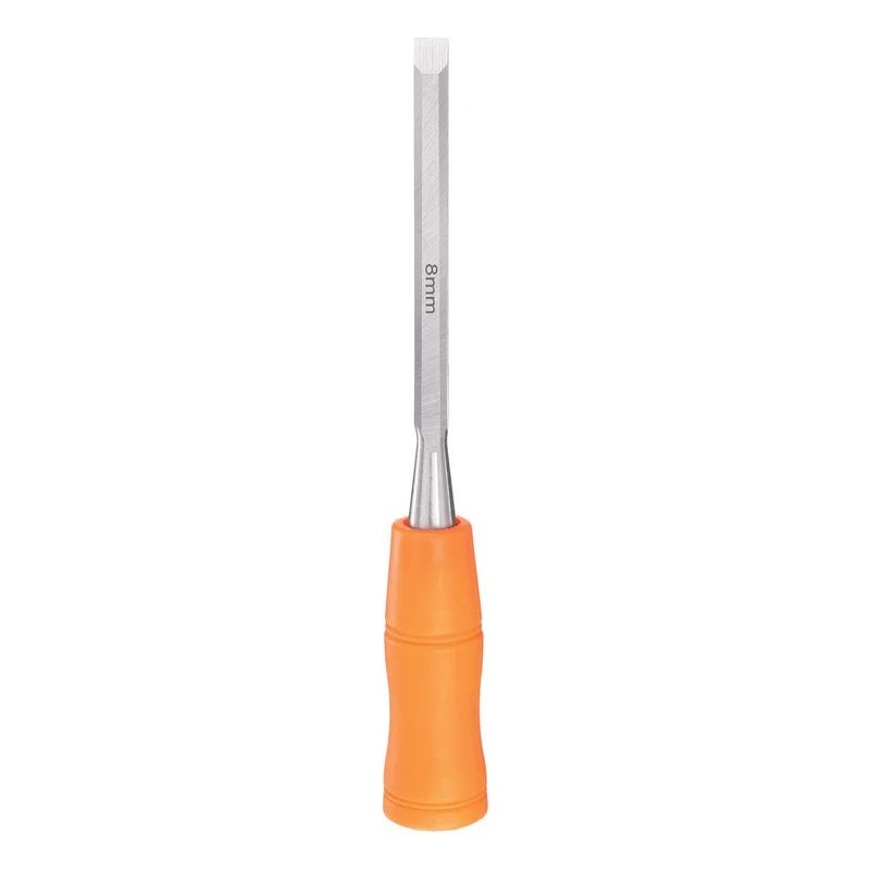 Wood Chisel 5/16" Beveled Edge Blade Wood Working Flat Chisel with Handle