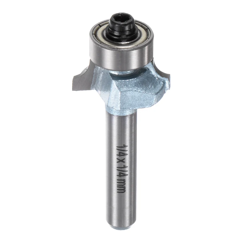 Roundover Router Bit 1/4 Shank 1/8" Radius Tungsten Steel Tip Light Blue