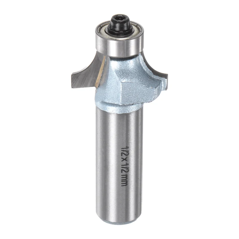 Roundover Router Bit 1/2 Shank 1/4" Radius Tungsten Steel Tip Light Blue