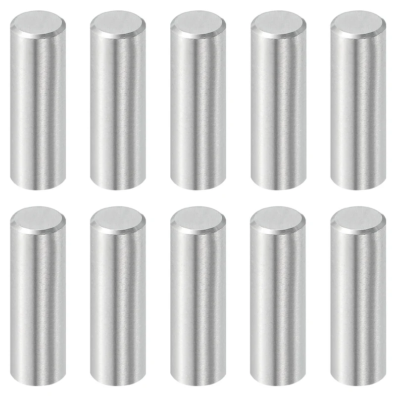 10 Pcs 8 mm x 25 mm Dowel Pins, 316L Stainless Steel Shelf Support Peg Pin