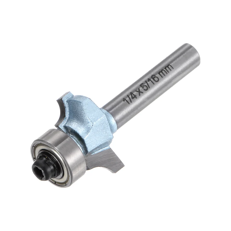 Roundover Router Bit 1/4 Shank 5/32" Radius Tungsten Steel Tip Light Blue