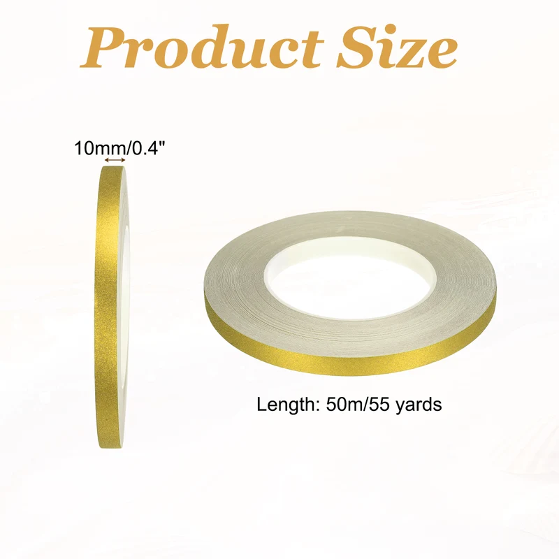 1 Rolls 0.4 Inch x 55 Yards Glitters Washi Tape Gold]