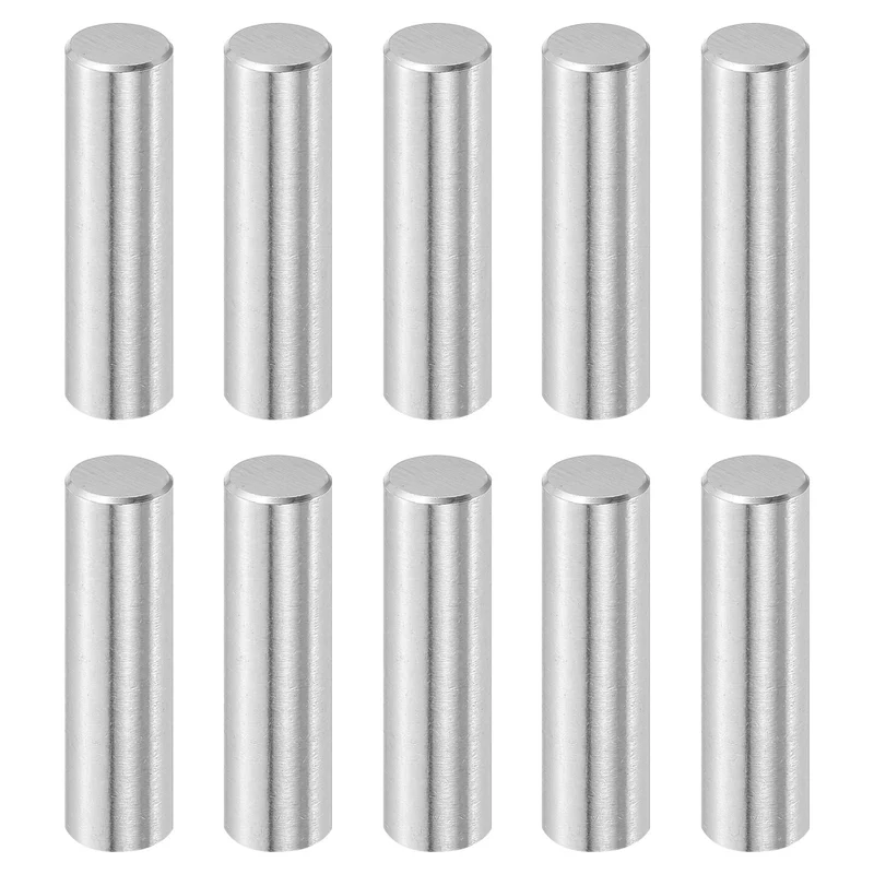 10 Pcs 10 mm x 35 mm Dowel Pins, 316L Stainless Steel Shelf Support Peg Pin